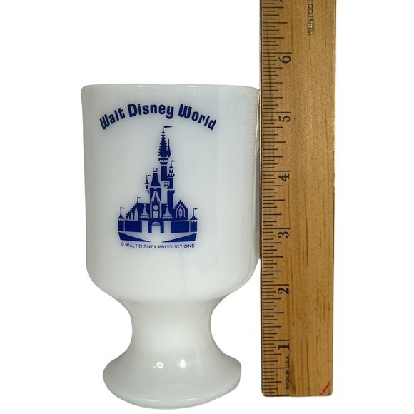Walt Disney World Cinderellas Castle White Milk Glass Cappuccino Cup Unique Rare - Picture 2 of 8